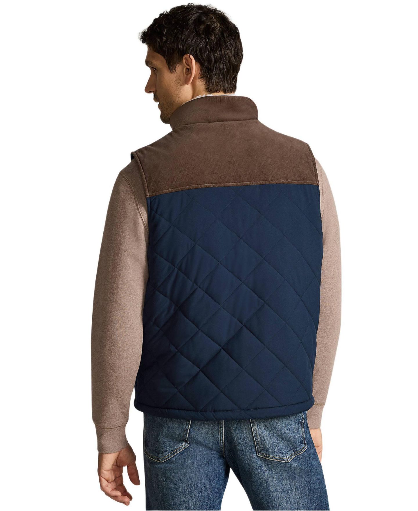 Мужской жилет Lands' End Insulated Field Vest, цвет: Тёмно-синий — фото 2
