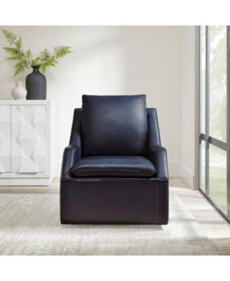 2 Pc  Upholstered Fabric Swivel Feature  Accent Chair