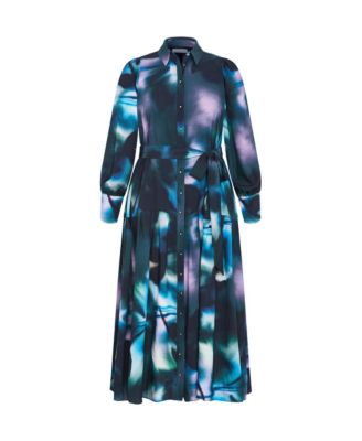 Plus Size Haze Bloom Maxi Dress