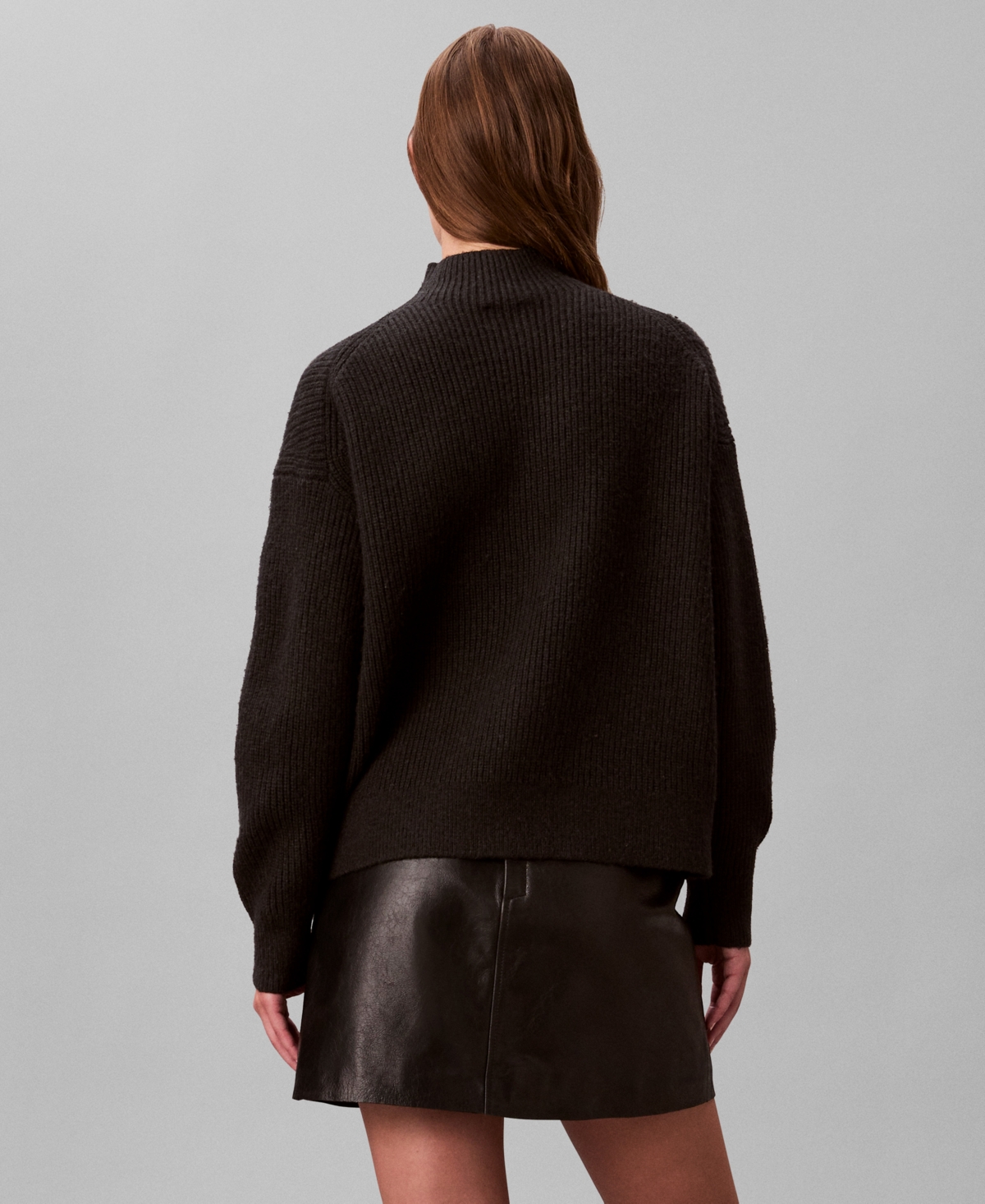 Calvin Klein Women's Relaxed Turtle Neck Sweater