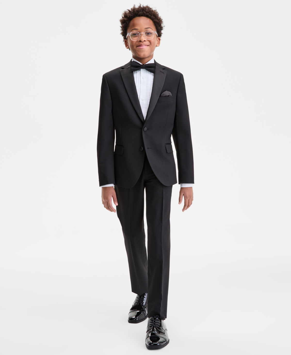 B By Brooks Brothers Boys 8-20 Suit Separate Long Sleeve Jacket In Black
