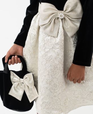 Girls' 2T-6X Skirt Dress with Bag Set