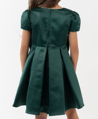 Girls' 2T-6X Bow Detail Dress