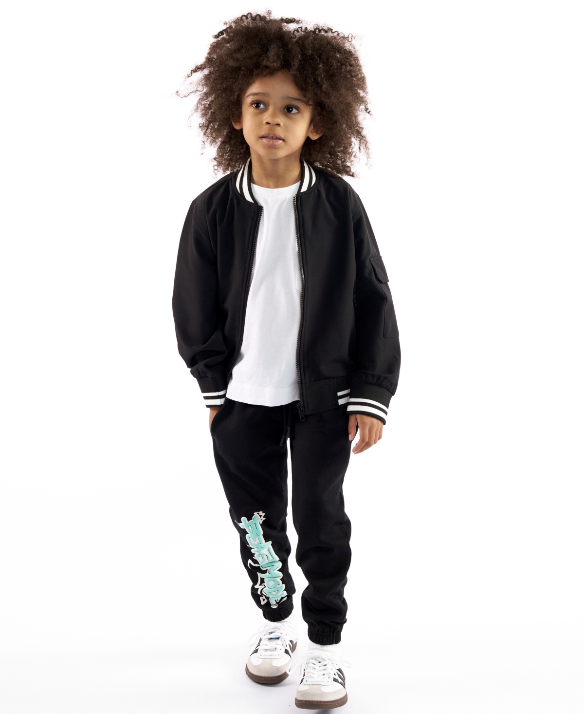 Sovereign Code Boys 5-18 Cedric Long Sleeves Bomber Jacket In Black