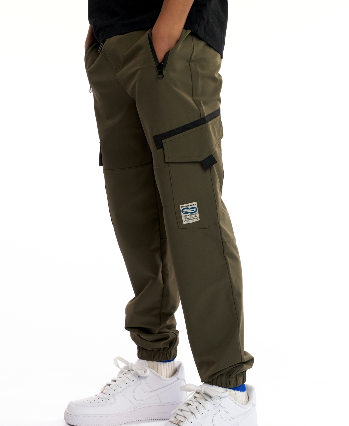 Sovereign Code Boys 5-20 Pull-on Cargo Joggers In Green