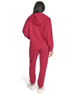 Women's Fleece Logo Tape Hoodie Jacket