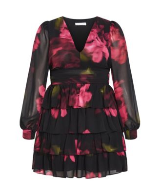 Plus Size Kailey Print Mini Dress