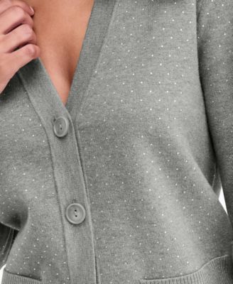 Women's Rhinestone V-Neck Cardigan, Macy's Exclusive