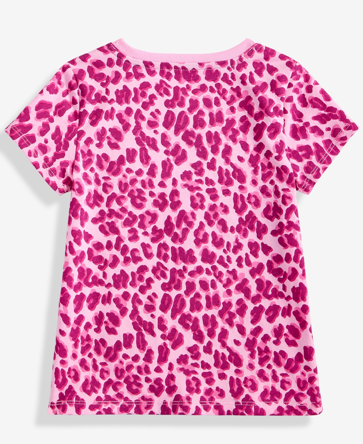 Epic Threads Girls Toddler 2t-4t Leopard-print Short-sleeve T-shirt, Macy's Exclusive In Pink