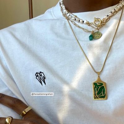 Japanese Black Beaded And Freshwater Pearl Stainless Steel Necklace