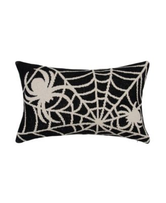 Halloween Spider Web Motif Accent Throw Pillow 16" x 24"
