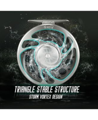 Sword Fly Fishing Reel, CNC-Machined Aluminum Alloy Fly Reel, 3/4, 5/6, 7/8, 9/10 Weight, Black, Gunmetal, Space Gray