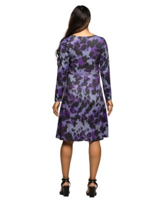 Women's Maternity Long Sleeve Wrap Dress