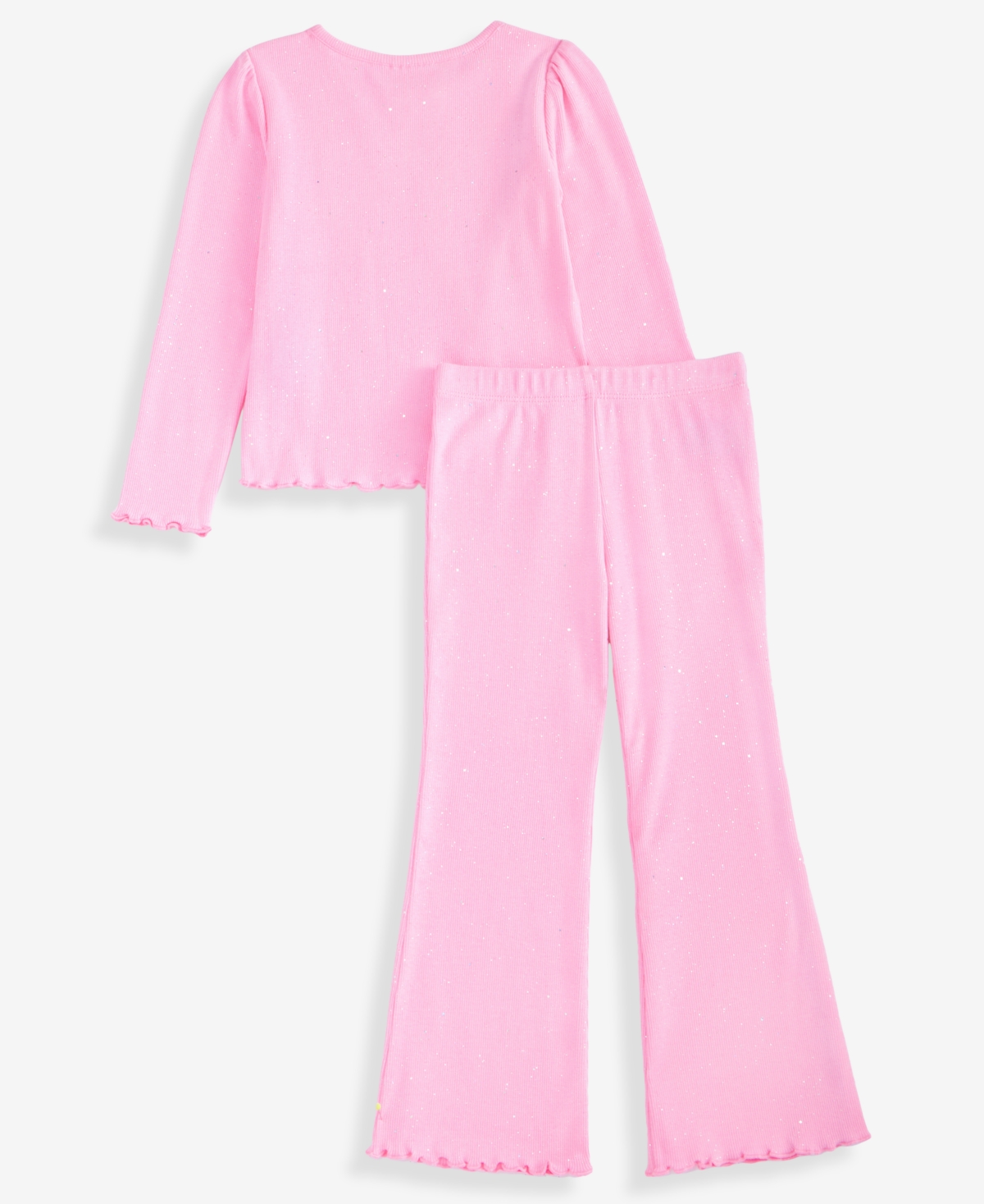 Epic Threads Girls Toddler 2t-4t Sparkle Rib Top And Pants, 2-piece Set, Macy's Exclusive In Pink