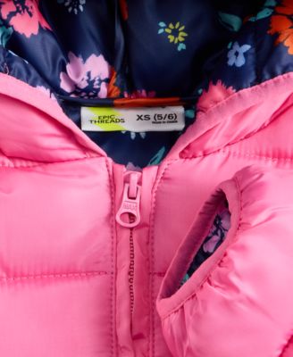 Girls 5-20 Reversible Puffer Jacket, Macy's Exclusive