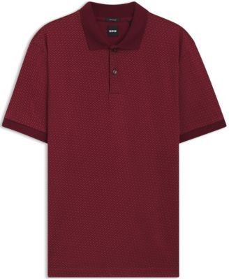 Men's Mercerized-Cotton Monogram Polo Shirt