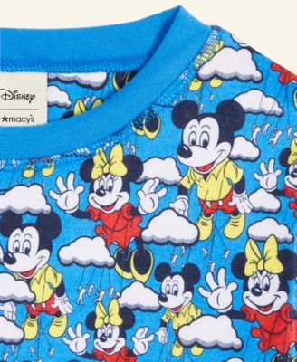 Kids 5-14 Mickey Mouse & Minnie Mouse Parade Balloon Knit Pajamas Set, Macy's Exclusive