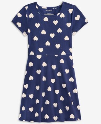Epic Threads - Girls 5-20 Heart-Print Short-Sleeve Dress