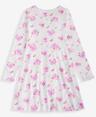 Girls 5-20 Meadow Floral Printed Long-Sleeve Dress, Macy's Exclusive