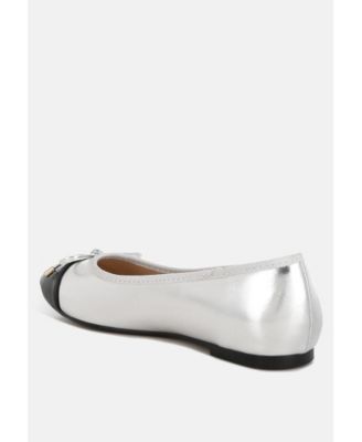 Womens Minato Two Tone Ballet Flats