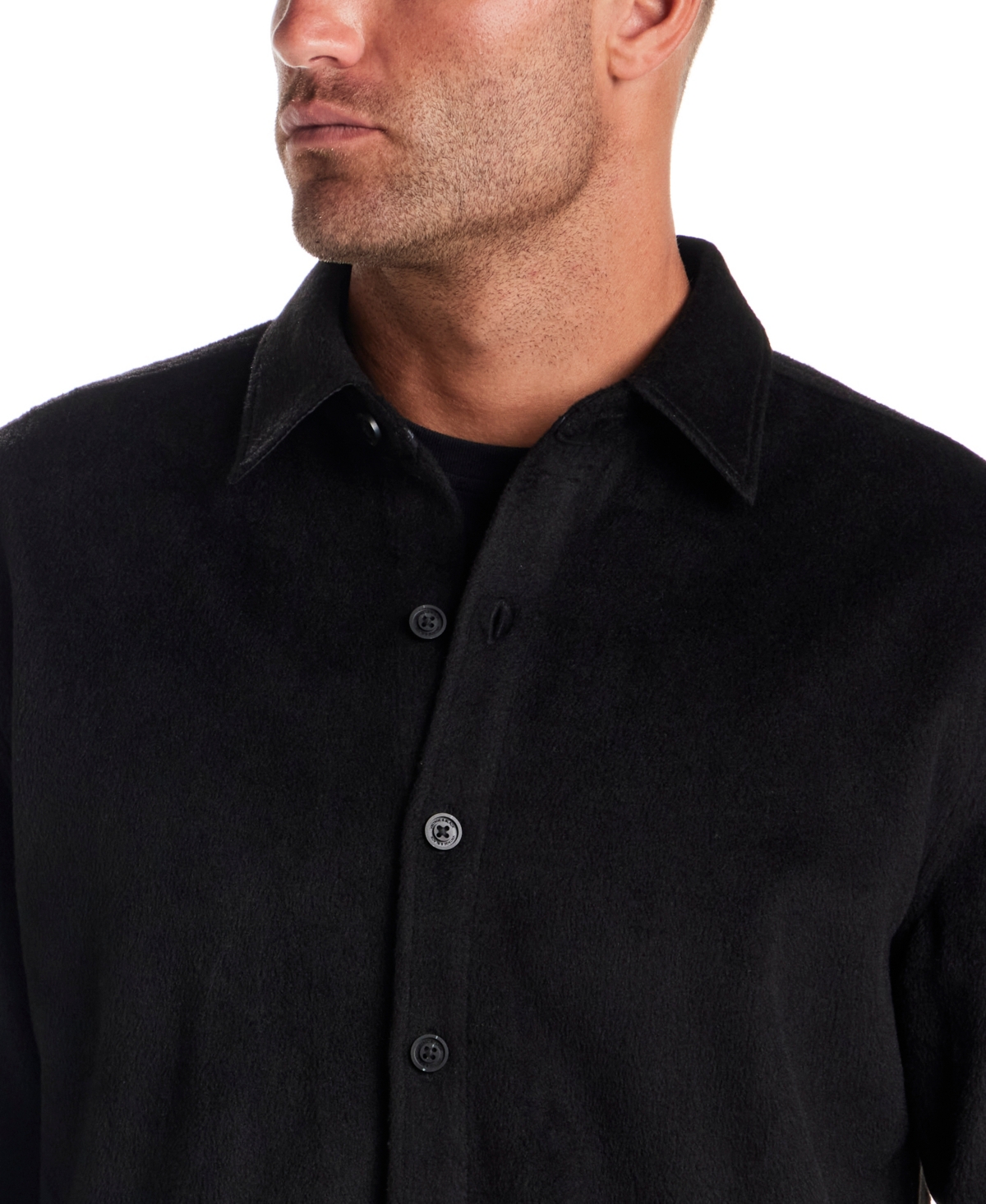 Vintage & Black Men's Long Sleeve Shirt Jacket