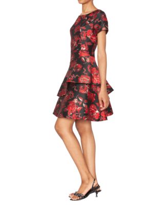 Women's Boat Neck Tiered Dress