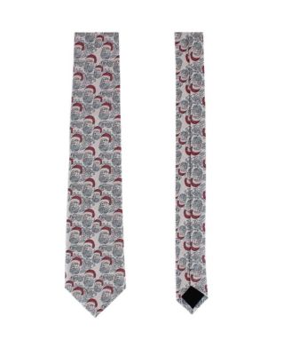 Big & Tall Santa Claus Is Watching Silk Novelty Necktie