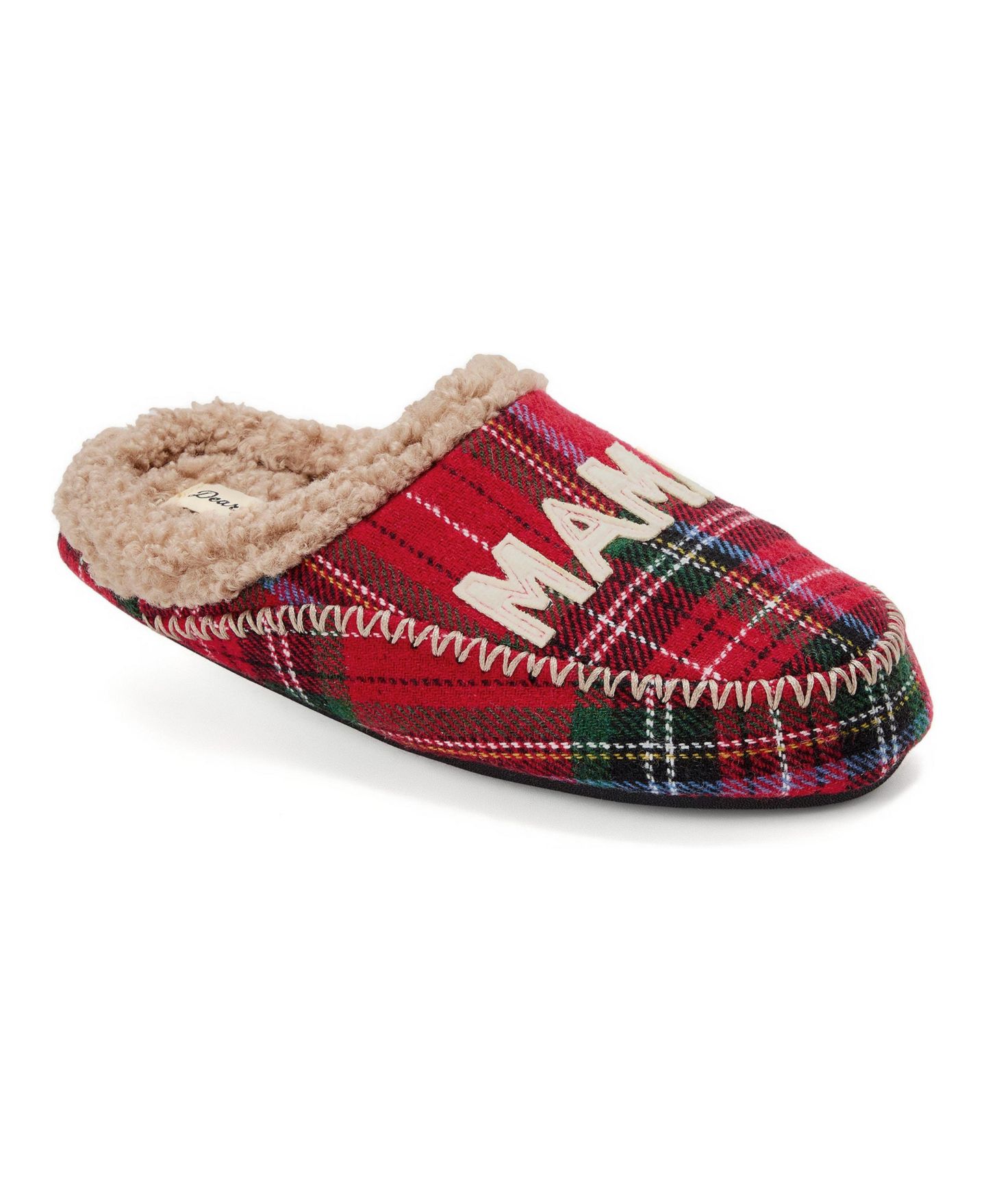 Женские сабо Dearfoams Mama Bear Plaid Clog Slipper, цвет: Клетчатый — фото 2
