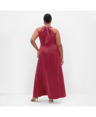Plus Size Celina Halter Maxi Dress
