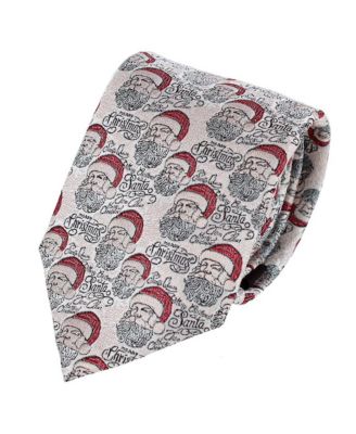 Men's Santa Claus Is Watching Silk Novelty Necktie