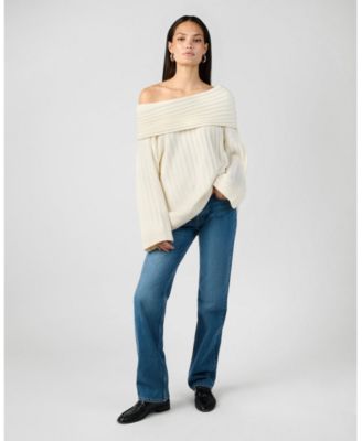 Women's Oversized Off Shoulder Sweater