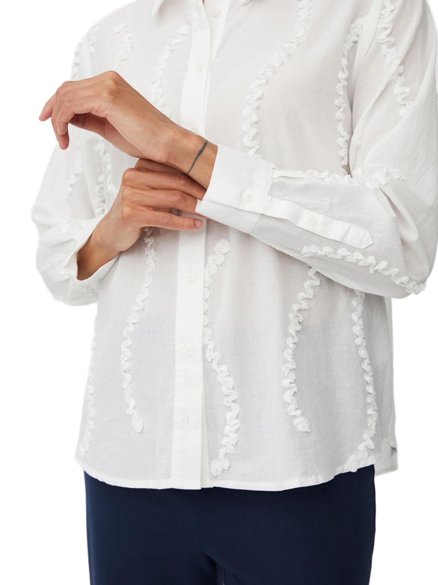 Женская рубашка Masai Copenhagen MaImma 100% Cotton Long Sleeve, цвет: Чёрный — фото 4
