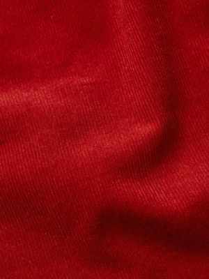 Women's Long Sleeve Collared Velvet Shirt