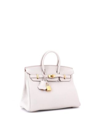 Birkin 25 Handbag Light Togo with Gold Hardware