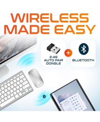 KB35 Wireless Keyboard & Mouse Combo, 2.4GHz, Noiseless (DKMKITMIN35)