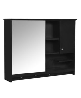 36'' Wall Mounted Medicine Cabinet with Mirror Door & Adjustable Shelf for Bathroom