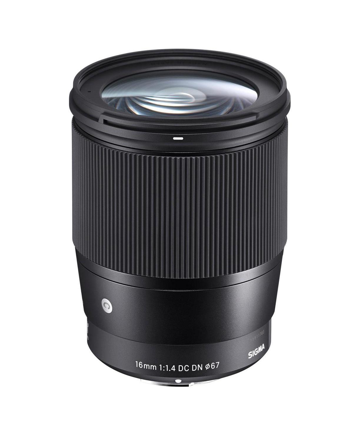 Sigma 16mm f/1.4 Dc Dn Contemporary Lens for Micro Four Thirds, Black, Bundle with ProOptic 67mm Filter Kit, Flex Lens Shade, Cleaning Kit, Cap Tether