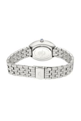 Women's Angelica Watch with Mother of Pearl Dial, Topaz Gemstones and Stainless Steel Bracelet 1341AANS