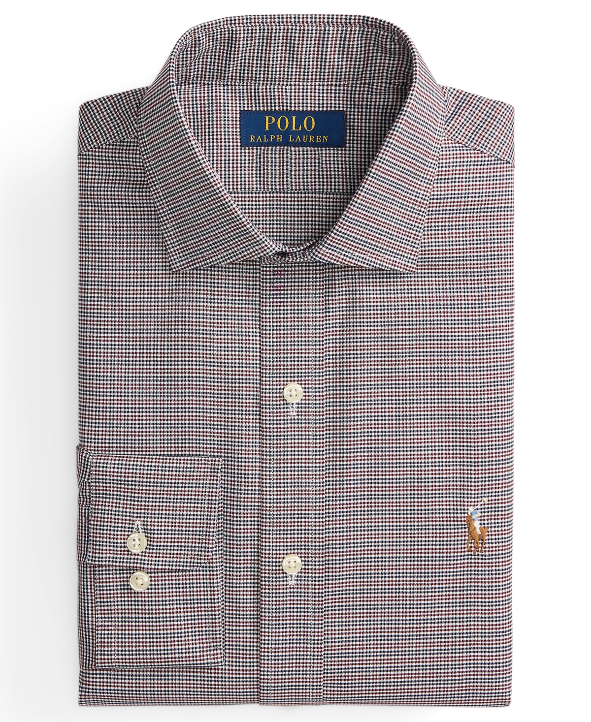 Polo Ralph Lauren Men's Checkered Oxford Classic Fit Dress Shirt
