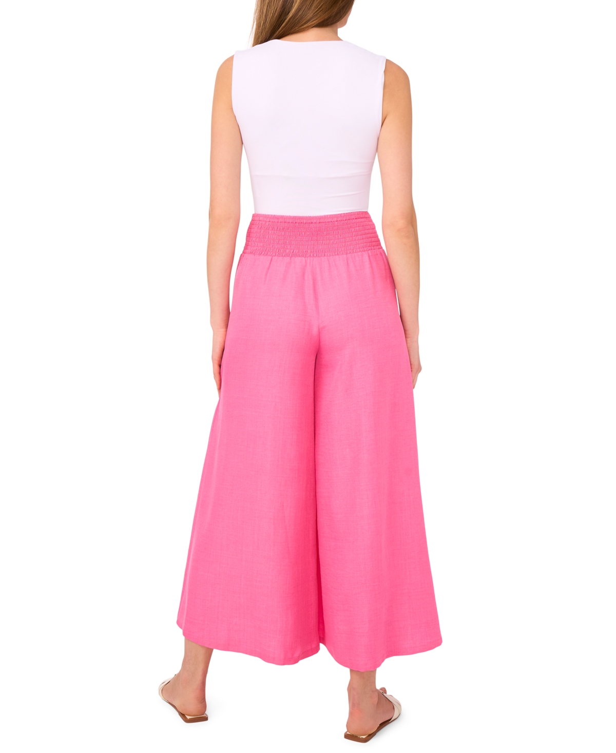 Vince Camuto Women's Cropped Wide-leg Pants In Pink