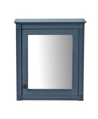 24" x 27" MDF Adjustable Shelf & Soft-Close Hinges Wall-Mounted Mirror Cabinet