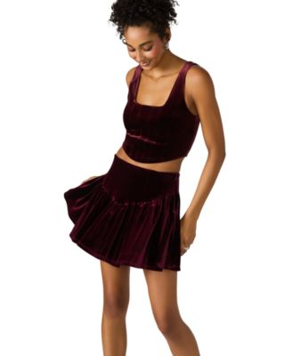 Women's Aryanna Velvet Corset Tank Top