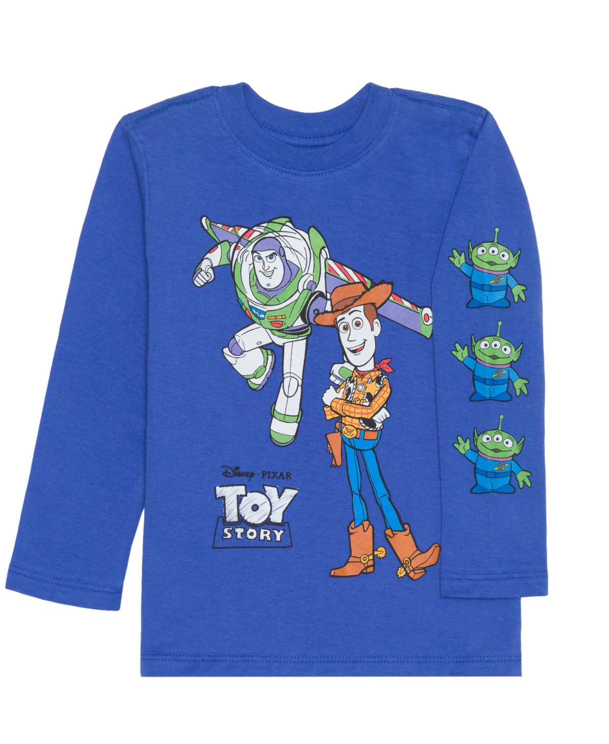 Toy Story Boys Toddler 2t-5t Long Sleeve T-shirt In Blue