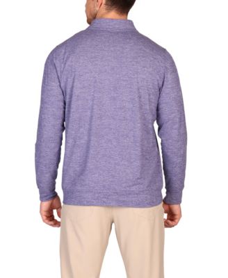 Men's Brushed Melange Super Soft Quarter Zip Sweaters