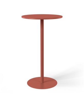 41.25" Adjustable Metal Round Bar Height Table
