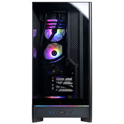 Gamer Supreme Liquid Cooled Gaming Desktop Computer, AMD Ryzen 7 9800X3D 4.7GHz, 32GB RAM, 2TB SSD, NVIDIA GeForce RTX 5080 16GB, Windows