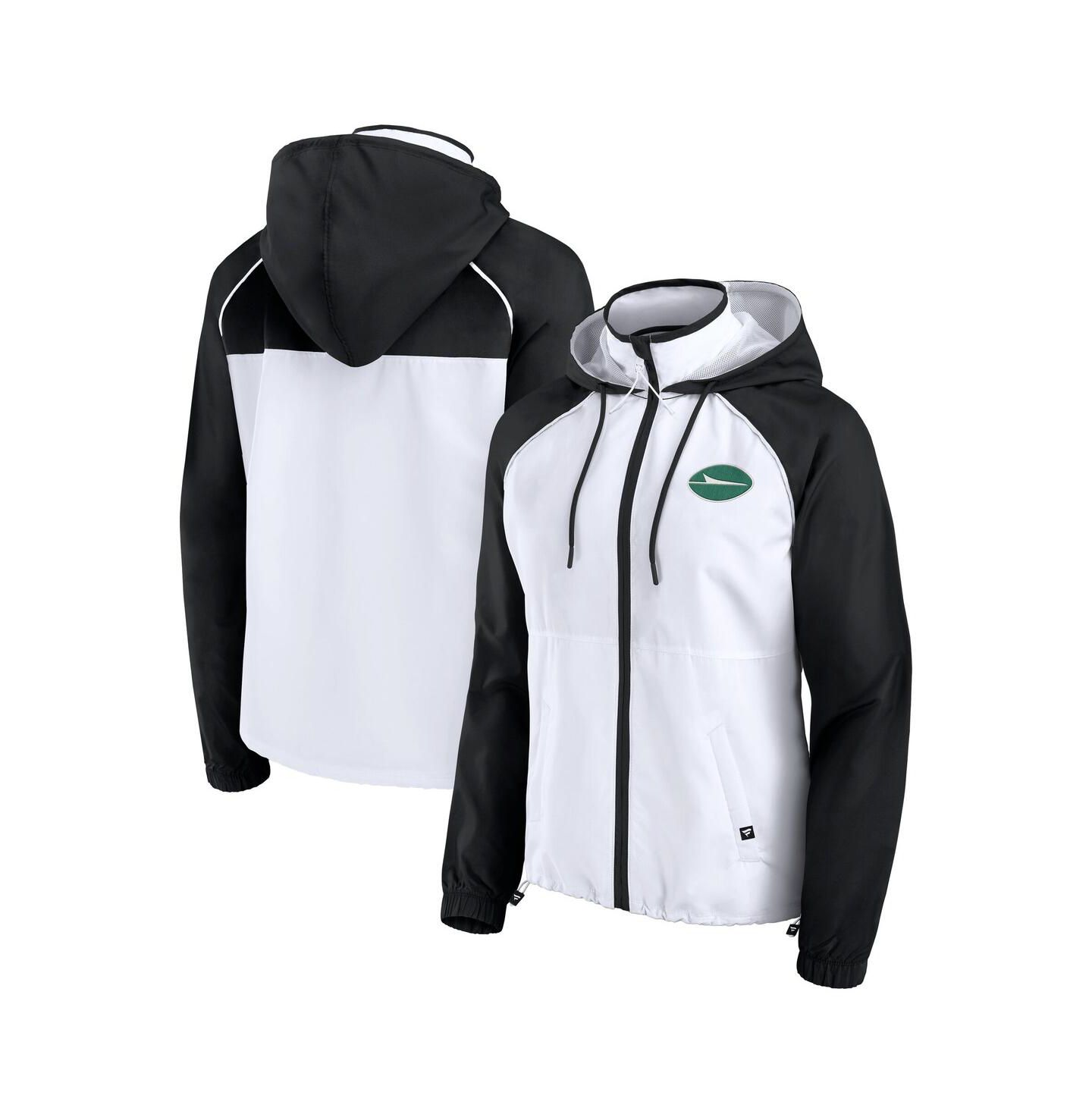 Женская куртка Fanatics White New York Jets Full-Zip Anorak Hoodie Jacket — фото 1