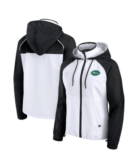 Женские худи Fanatics Women's White New York Jets Full-Zip Anorak Jacket