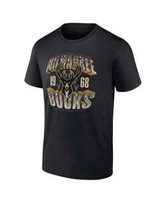 Men's Black Milwaukee Bucks Quick Strides T-Shirt