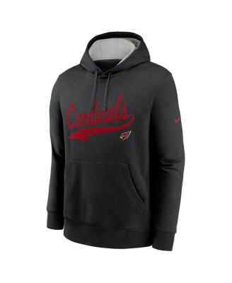 Men's Black Arizona Cardinals Rewind Club Logo Pullover Hoodie